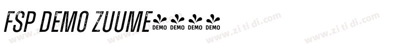 FSP DEMO Zuume字体转换